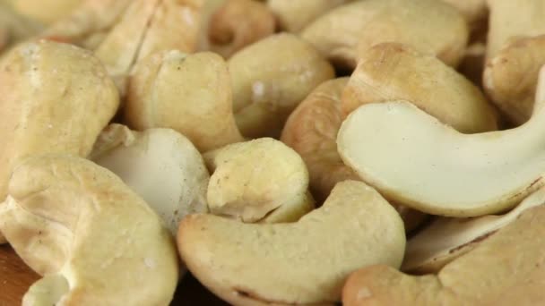 Cashew Noten Macro Weergave — Stockvideo