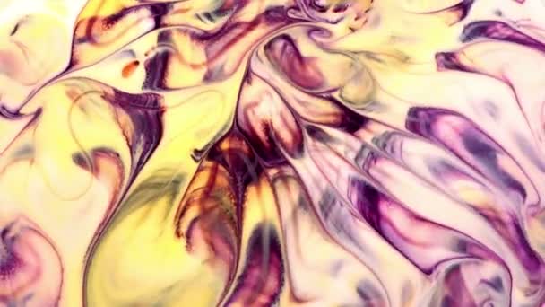 Art Abstrait Peinture Encre Explosion Souffle Turbulence — Video