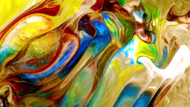 Abstracte Kunst Inkt Verf Blast Ontploffen Turbulentie — Stockvideo