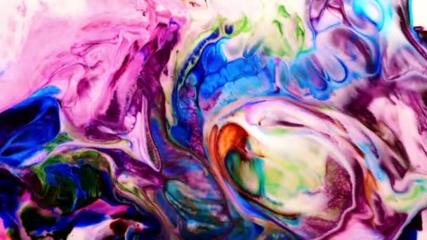 Abstracte Kunst Inkt Verf Blast Ontploffen Turbulentie — Stockvideo