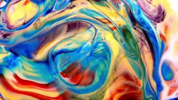 Abstracte Kunst Inkt Verf Blast Ontploffen Turbulentie — Stockvideo