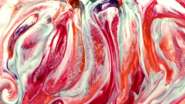 Art Abstrait Peinture Encre Explosion Souffle Turbulence — Video