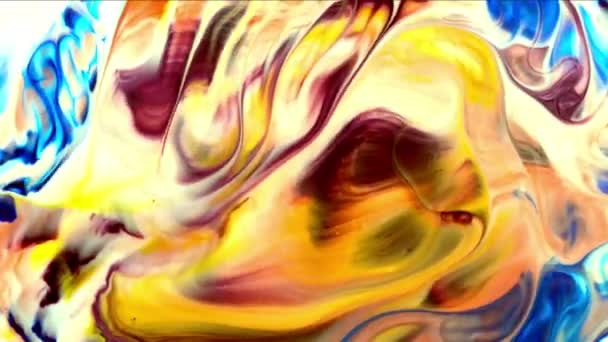 Abstracte Kunst Inkt Verf Blast Ontploffen Turbulentie — Stockvideo