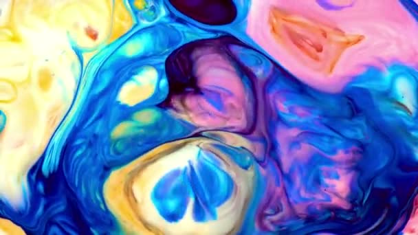 Абстрактне Мистецтво Чорнило Фарба Вибух Вибух Турбулентність — стокове відео