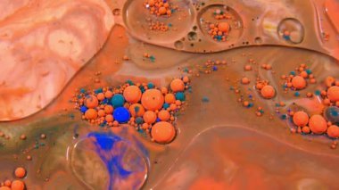 Splash Difüzyon soyut mürekkep damlaları balonlar patlayabilir