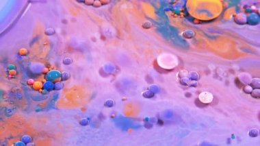 Splash Difüzyon soyut mürekkep damlaları balonlar patlayabilir