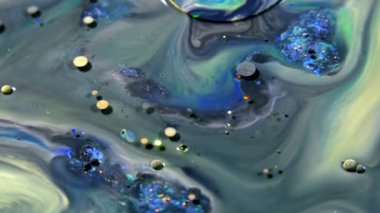 Splash Difüzyon soyut mürekkep damlaları balonlar patlayabilir