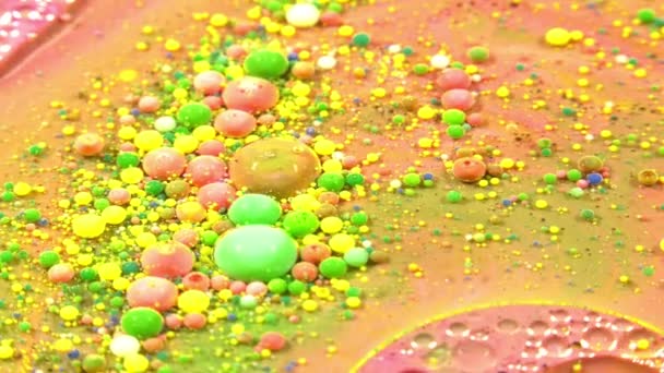 Абстрактні Чорнильні Краплі Бульбашки Вибухнути Сплеск Дифузії — стокове відео