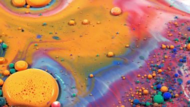 Splash Difüzyon soyut mürekkep damlaları balonlar patlayabilir