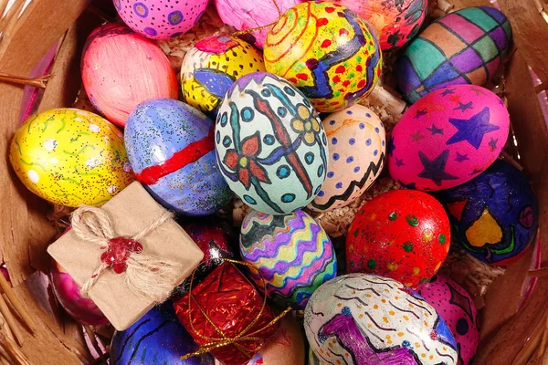 Huevos Coloridos Del Símbolo Pascua — Foto de Stock