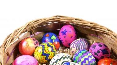 Renkli Paskalya Paskalya yumurta kutlama