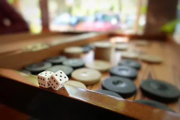 Ostanatolien Strategiespiel Backgammon Und Würfel — Stockfoto