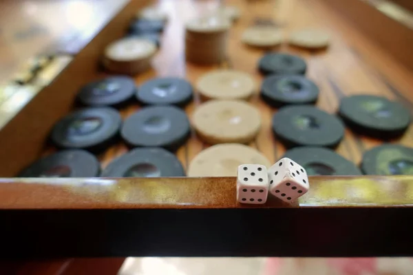 Oost Anatolië Strategie Spel Backgammon Dobbelstenen — Stockfoto