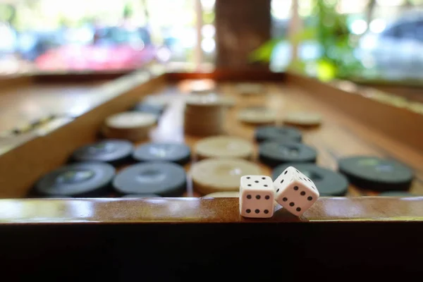 Ostanatolien Strategiespiel Backgammon Und Würfel — Stockfoto