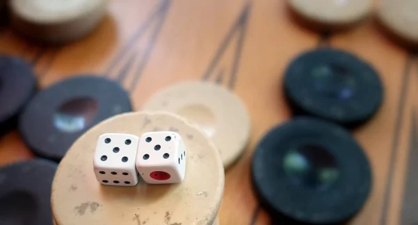 Ostanatolien Strategiespiel Backgammon Und Würfel — Stockfoto