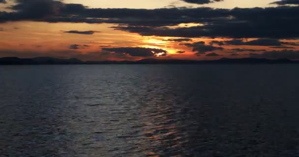 Sunset Seascape Time Lapse — Vídeo de Stock