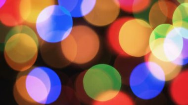 Renkli Parlayan Bokeh Işık Arkaplanı