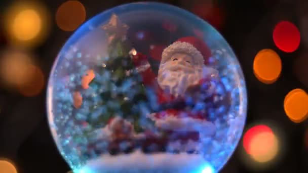 Santa Claus Sphère Magique Noel Concept — Video