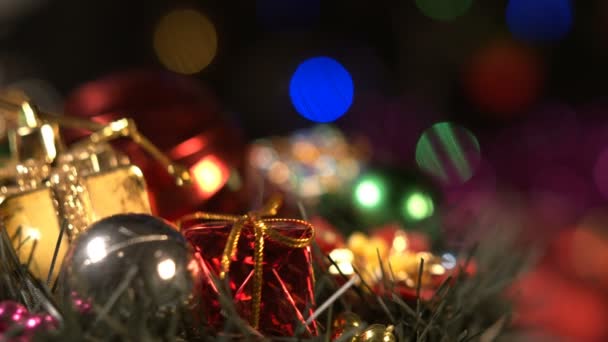 Año Nuevo Decoración Navidad — Vídeo de stock
