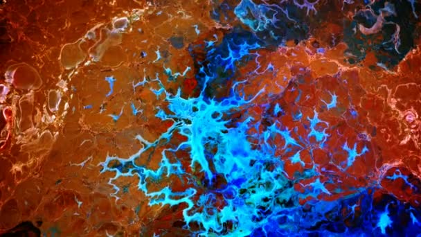 Abstract Ink Paint Movement Explode Spread Milky Liquid Element — Stok video