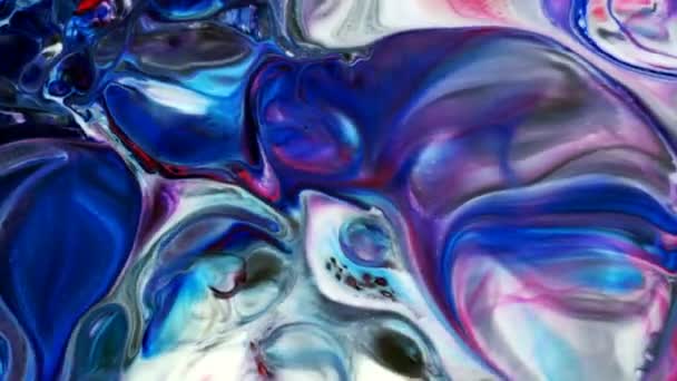 Movimiento Pintura Tinta Abstracta Explotar Difundir Elemento Líquido Lechoso — Vídeos de Stock