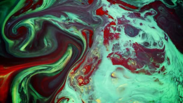 Abstract Ink Paint Movement Explode Spread Milky Liquid Element — Stock Video