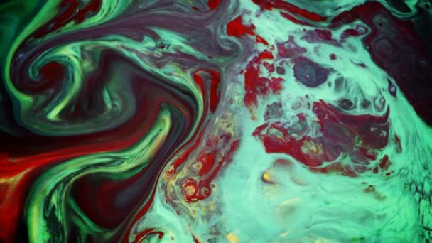 Abstract Ink Paint Movement Explode Spread Milky Liquid Element — Stok video