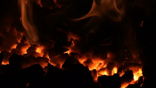 Lassú Mozgás Vulkanikus Pokol Tűz — Stock videók