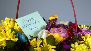 Valentines Day and Colorful Flowers