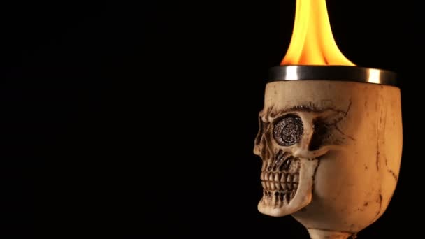 Fire Skull Head — Stock video