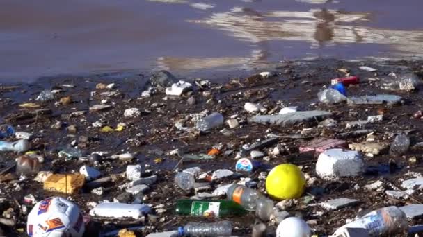 Brudne Zanieczyszczenie Wody Morskiej — Wideo stockowe