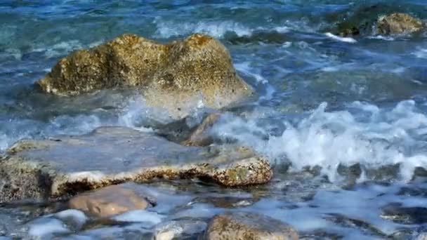 Woda Morska Kamienie Wodach Podwodnych — Wideo stockowe