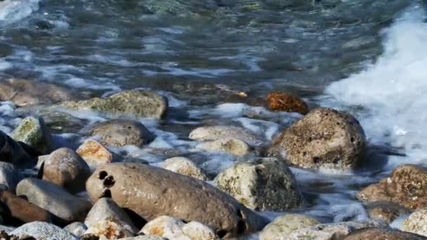 Mořská Voda Kameny Pod Vodou — Stock video