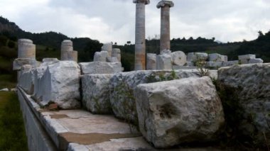 Salihli Manisa 'daki Sardes Artemis Tapınağı Lydia Antik Tarih Kenti