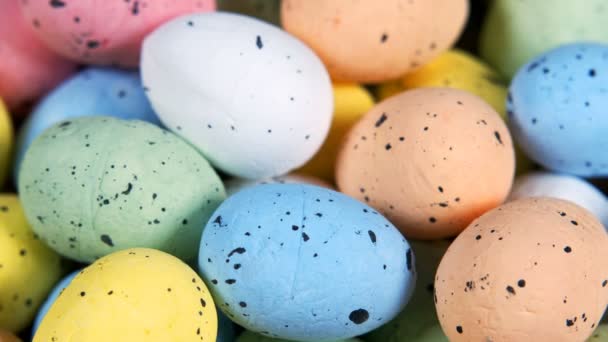 Kolorowe Tradycyjne Obchody Wielkanocne Jaja Paschalne — Wideo stockowe