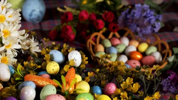 Célébration Traditionnelle Colorée Oeufs Pâques — Video