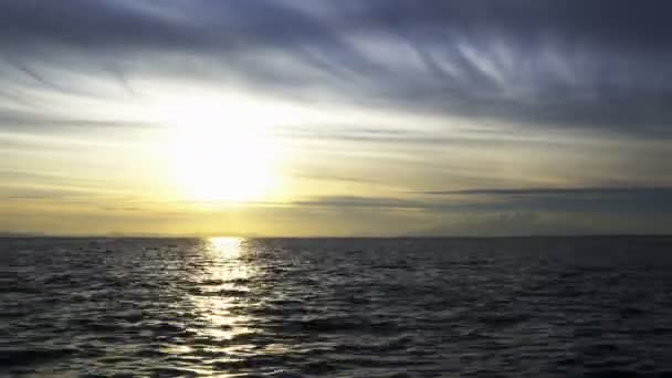 Mare Nella Luce Del Tramonto — Video Stock