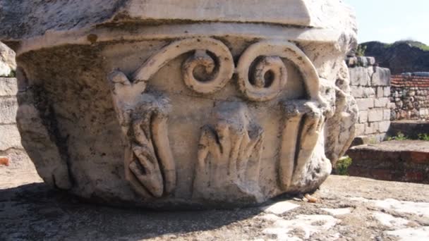 Ancient Greek Lydian City Sardes Turkey — Stock video