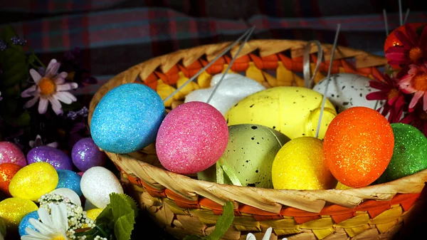 Célébration Traditionnelle Colorée Pâques Oeufs Pâques Photo — Photo