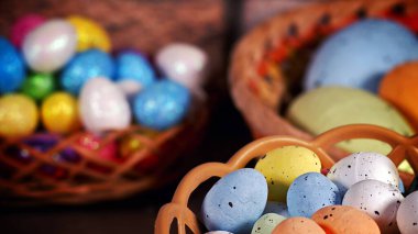 Renkli Geleneksel Paskalya Paskalya Yumurtası Fotoğrafı 