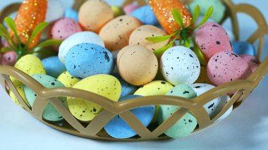 Renkli Geleneksel Paskalya Paskalya Yumurtası Fotoğrafı 