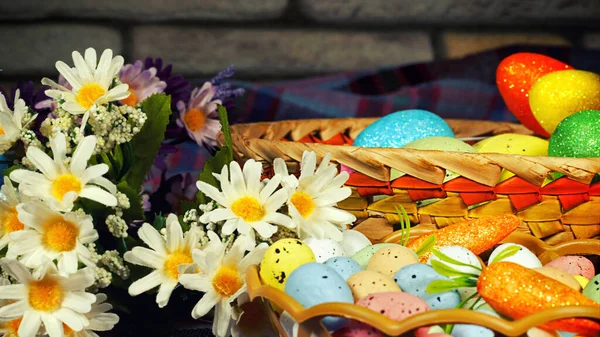 Kolorowe Tradycyjne Obchody Wielkanocne Pisanki Zdjęcie — Zdjęcie stockowe