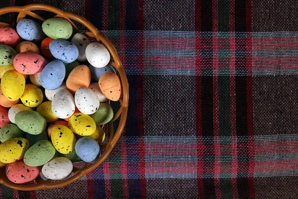 Foto Variopinta Delle Uova Pasquali Pasqua Celebrazione Tradizionale — Foto Stock