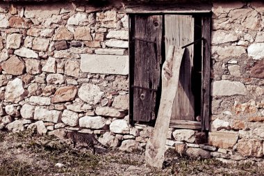Soyut Eskiler Binası Pencerelerin Ayrıntılı Fotoğrafları