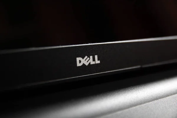 Logo firmy Dell Dell laptop technologii — Zdjęcie stockowe