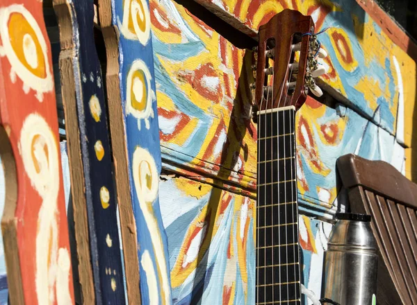 Yaz Vibes gitar kavramdır büyük arka plan resmi herhangi bir amaç için.