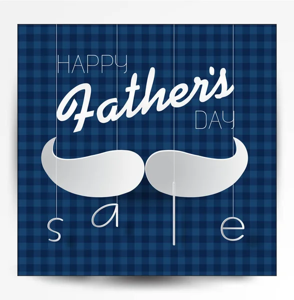 Vector Image Happy Fathers Day Wide Big Banner Vaderdag Grijs — Stockvector