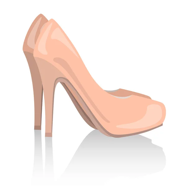 Векторная обнаженная женская обувь — стоковый вектор