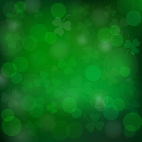 Saint Patrick 's Day Vektor grüner Hintergrund — Stockvektor