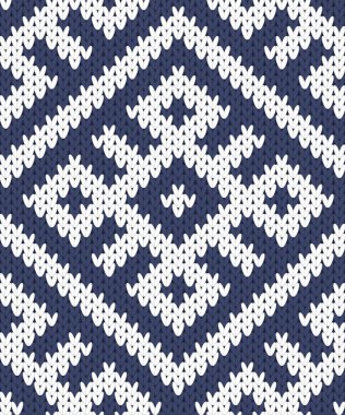 sorunsuz geçmiş yılbaşı süsleme ile örgü vektör